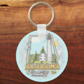 Porte-clés phare de l'Alabama (Recto)