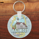 Porte-clés phare de l'Illinois (Recto)