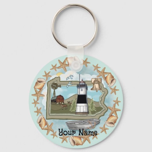 Porte-clés Phare de Pennsylvanie Shell (Recto)