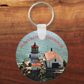 Porte-clés Phare de Point Reyes, Californie Porte - clé rond (Recto)