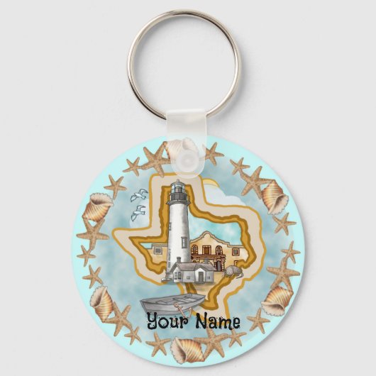 Porte-clés Phare de Texas Shells (Recto)