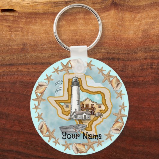 Porte-clés Phare de Texas Shells (Recto)