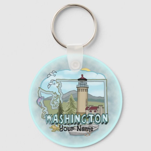 Porte-clés Phare de Washington (Recto)