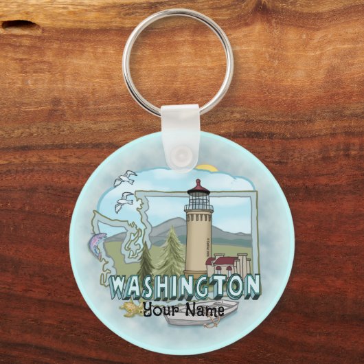 Porte-clés Phare de Washington (Recto)