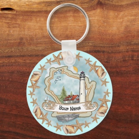 Porte-clés Phare de Wisconsin Shells (Recto)
