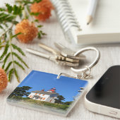 Porte-clés Phare de Yaquina Bay, Newport, Oregon (Devant Droit)