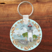 Porte-clés phare des coquillages d'Hawaii (Recto)