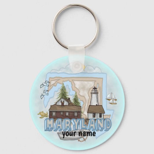 Porte-clés phare du Maryland (Recto)