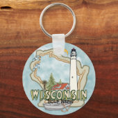 Porte-clés Phare du Wisconsin (Recto)