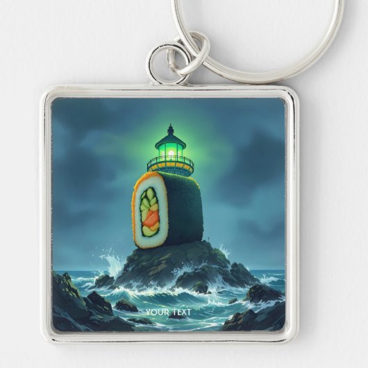 Porte-clés Phare géant de sushi Fantasy Mignon (Devant)
