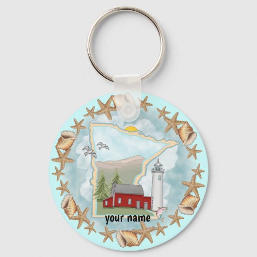Porte-clés phare Minnesota Shells (Recto)