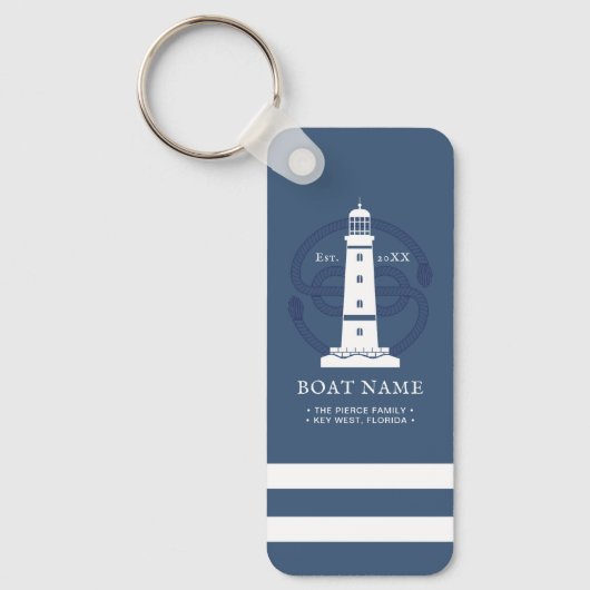 Porte-clés Phare nautique personnalisé (Recto)