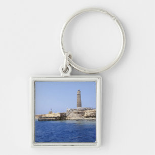 Porte-clés Phare sur les îles Brother, mer Rouge, Égypte