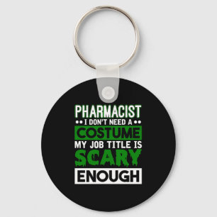 Porte-clés Pharmacien Halloween Costume Technicien en pharmac