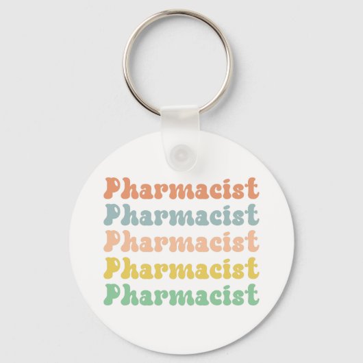 Porte-clés Pharmacien Retro Super (Recto)