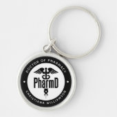 Porte-clés PharmD Docteur en pharmacie Pharmacy Graduation Ph (Devant)