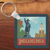 Porte-clés Philadelphie, PA | Indépendance (Recto)