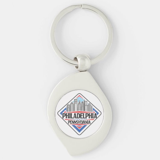 Porte-clés Philadelphie Pennsylvanie (Devant)