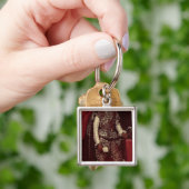 Porte-clés Philip IV de l'Espagne en brun et argent (main)