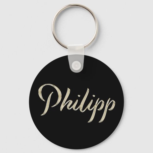 Porte-clés Philipp Name whitegold Button (Recto)