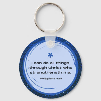 Porte-clés Philippians 4:13 Keychain | by Scripture It