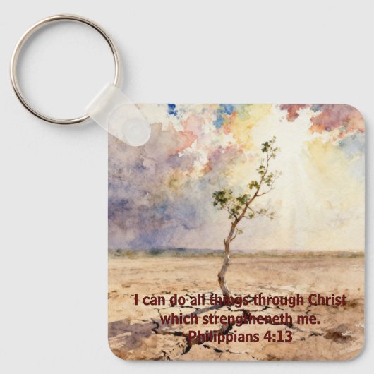 Porte-clés Philippiens 4:13 (Recto)