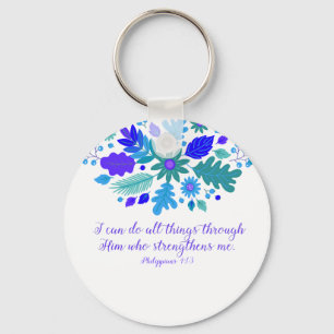 Porte-clés Philippiens 4:13 - Je Peux Faire Toutes Les Choses