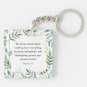 Porte-clés Philippiens 4:6, Verse biblique, (Dos)