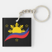 Porte-clés Philippines Philippin Pilipino Drapeau (Dos)