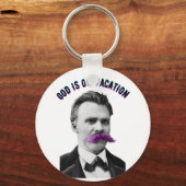 Porte-clés Philosophie Imã - Friedrich Nietzsche (Recto)