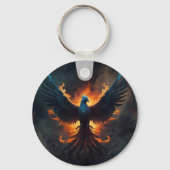 Porte-clés Phoenix Bird Rising avec flammes (Recto)