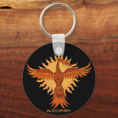 Porte-clés Phoenix cool d'oiseau feu design porte - clé (Recto)