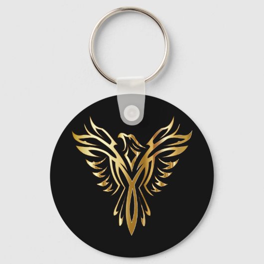 Porte-clés Phoenix d'or, élégance (Verso)