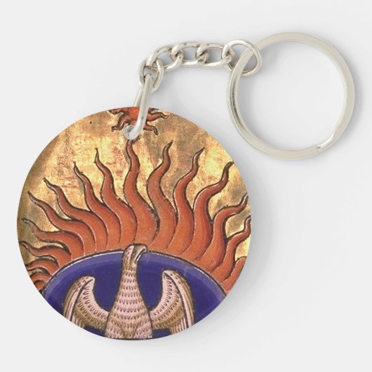 Porte-clés Phoenix d'or se levant des cendres (Dos)