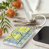 Porte-clés Phoenix Goodyear Carte de l'aéroport / diagramme d (Devant droit)