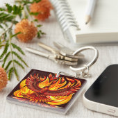 Porte-clés Phoenix mythologique immortelle Créature (Devant Droit)