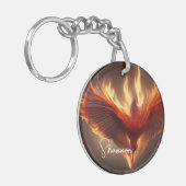 Porte-clés Phoenix Rising Nom Inspirer Force Porte - clé (Devant gauche)