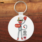 Porte-clés Phoenix the Lung Cancer SMAC! Singe - Boxe ! (Recto)