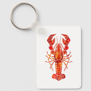 Porte-clés Phomard polygonal rouge