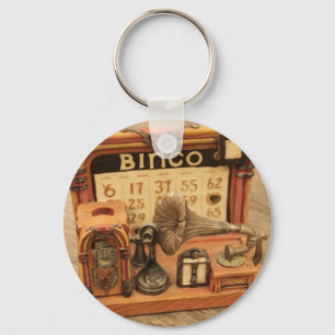 Porte-clés phonographe vintage miniature