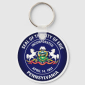 Porte-clés Phoque de la ville d'Erie, Pennsylvanie (Recto)