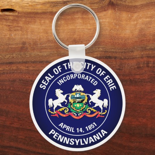 Porte-clés Phoque de la ville d'Erie, Pennsylvanie (Verso)