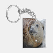 Porte-clés Phoque gris sur glace (Devant gauche)