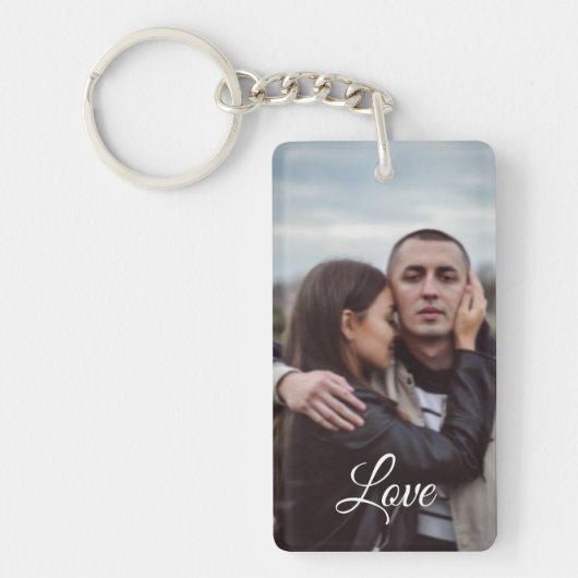 Porte-clés photo and text key chains that can be personalized (Devant)