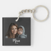 Porte-clés photo avec texte Maman a créé un script (Dos)