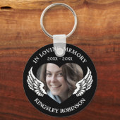 Porte-clés Photo Black Memorial Keepsaké (Recto)