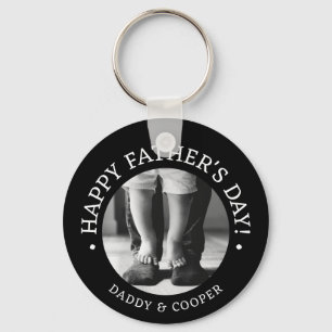 Porte-clés Photo cadeau de Fête des pères personnalisée