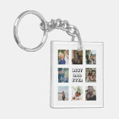 Porte-clés Photo Collage de photos de Best Dad's Day (Devant gauche)