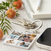 Porte-clés Photo Collage Idées De Cadeaux Créer 5 Photos (Devant Droit)