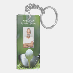 Porte-clés Photo commémoratif golfeur parcours de golf golf